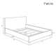 Allis Upholstered Wingback Bed