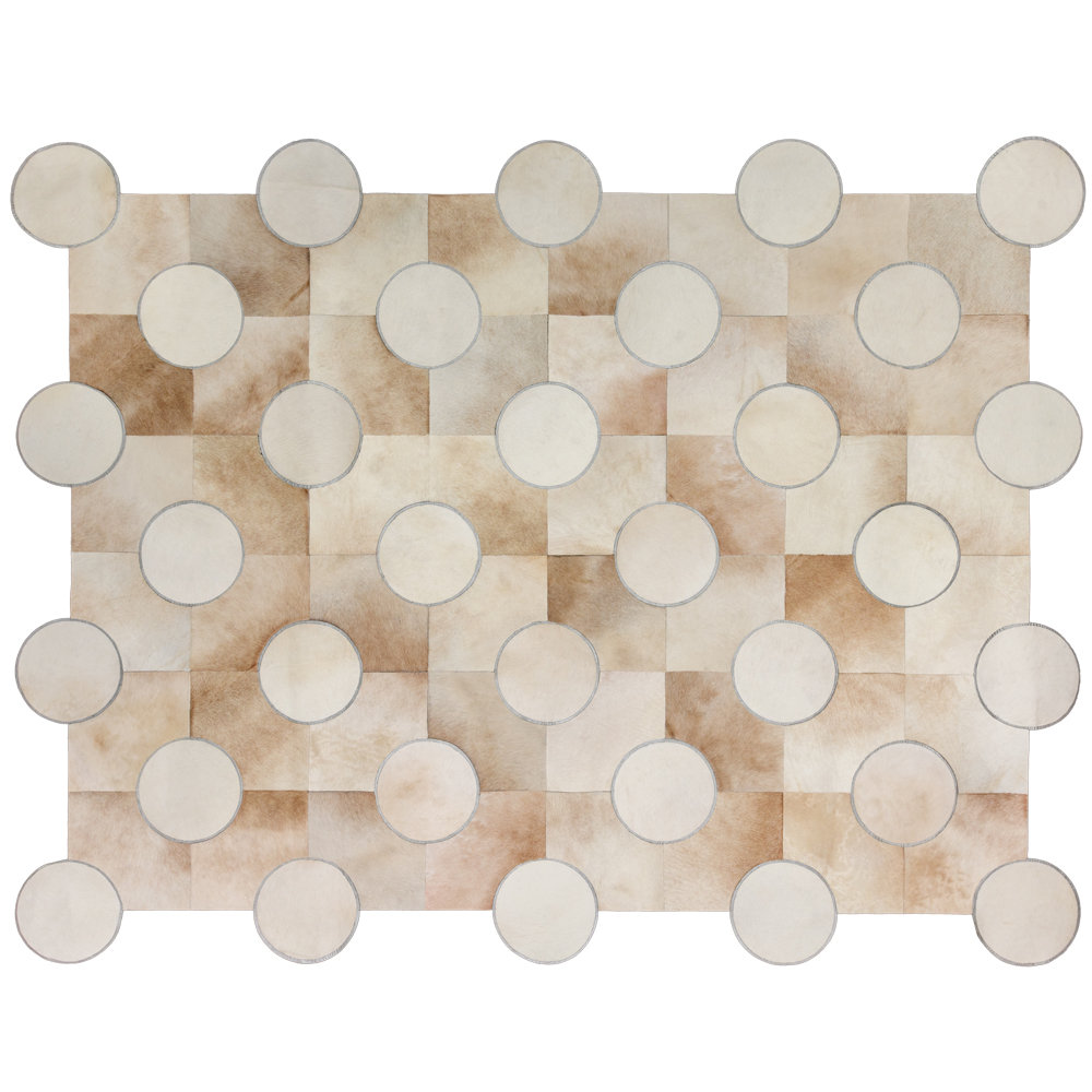 Art Hide X Greg Natale Cowhide Block Print Area Rug - Wayfair Canada