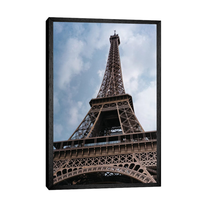 Eiffel Tower XI by Bethany Young - Print on Canvas, 101.6cm H x 66.04cm W x 3.81cm D, Black Framed