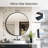 Black 36 Inch Round Bathroom Mirror, Metal Frame Vanity Mirror for Over Sink, Modern Wall Mirror for Entryway and Living Room-1640202671-1673250508