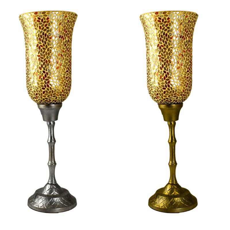 22'' H Glass Tabletop Hurricane