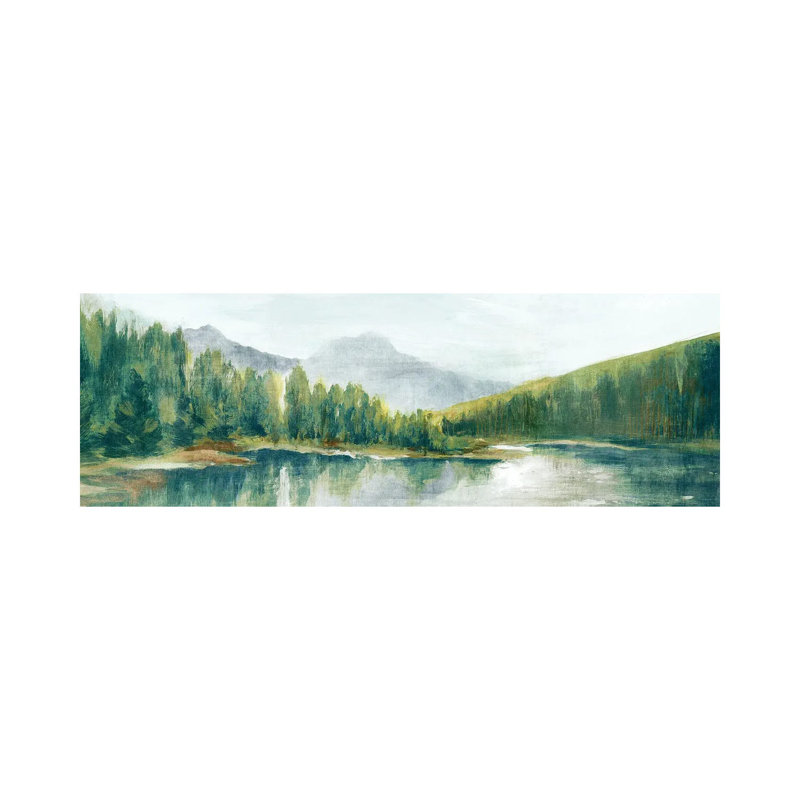 Spring Mountain View by Eva Watts - Wrapped Canvas Panoramic Painting, 182.88 cm H x 60.96 cm W