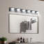 Luminaire de salle de bain 45 po à 6 lumières DEL moderne 45 po, noir élégant pour miroir, douche et décoration de salle de bain-727581021-727580995