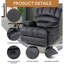Fauteuil inclinable manuel surdimensionné - Chaise longue en tissu moelleux pour le salon, conception confortable à dossier à tirette-716838117