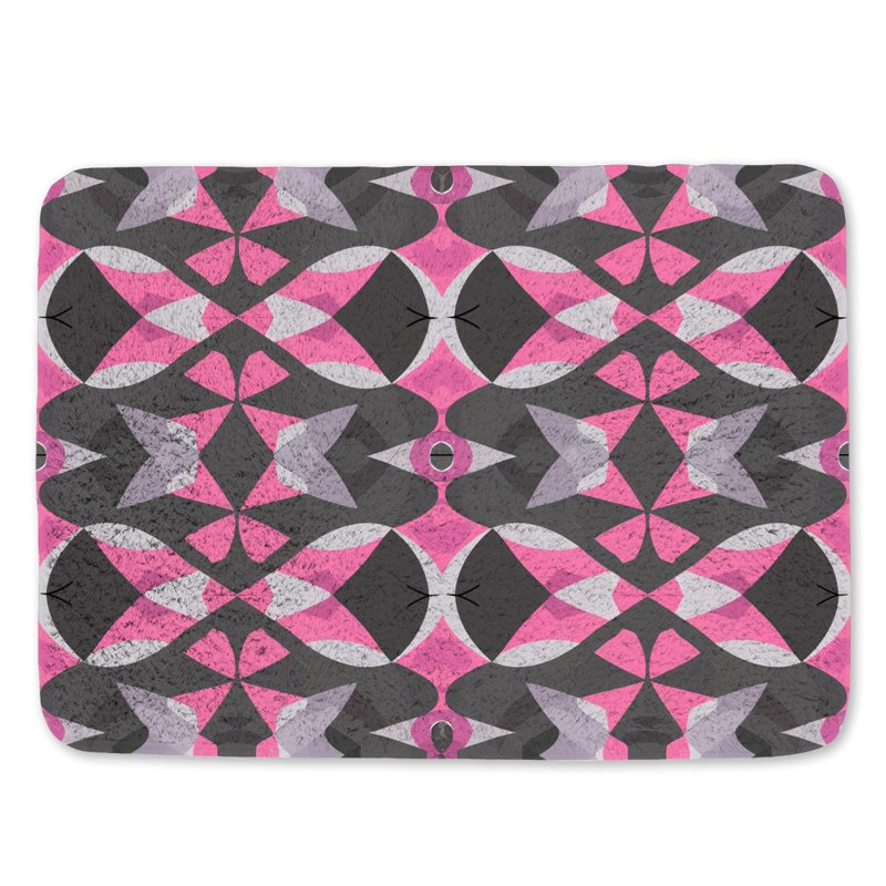 Tapis de bain floral, L 21 po x L 34 po