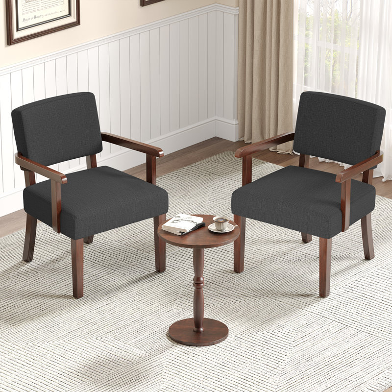 Fauteuil Aronas, Lin gris