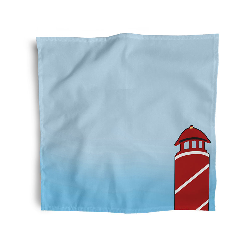 Hardin Polyester No Pattern Square Napkin, Red