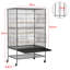 132cm Flat Top Floor Bird Cage with Wheels