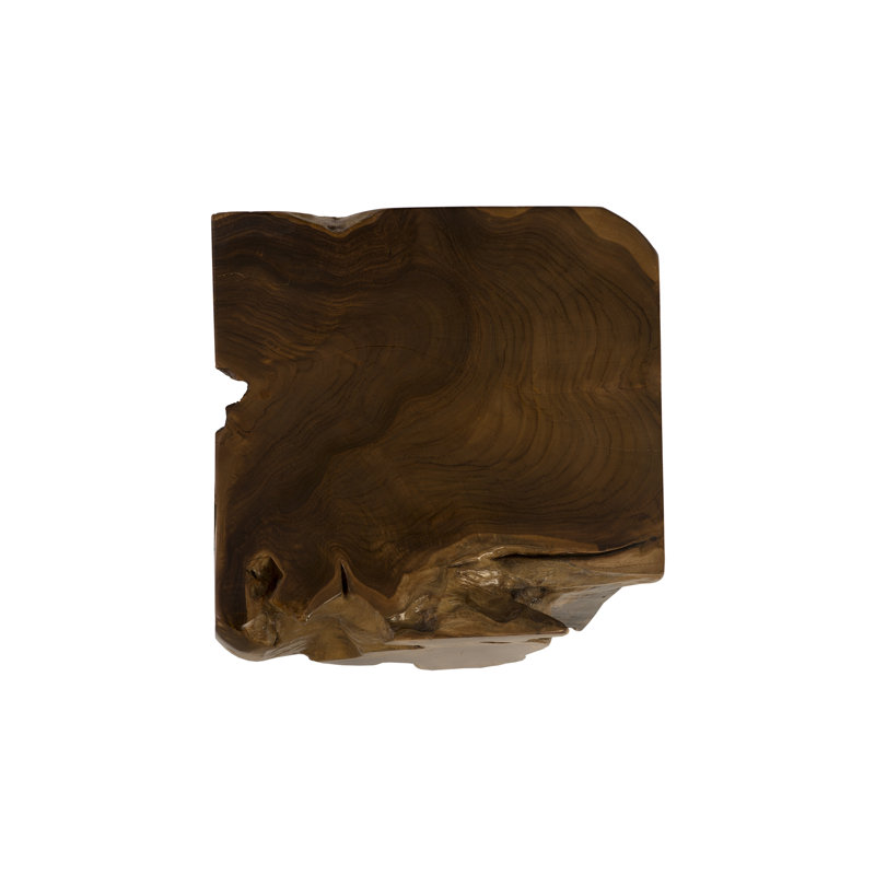 Modern Reclaimed Teak Wood Square Accent Table