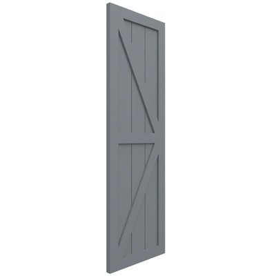 EnduraCore Composite Two Equal Panel Farmhouse Shutters w/ Z-Bar
