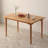 Modern Burlywood Rectangular Solid Wood Dining Table-1777086189