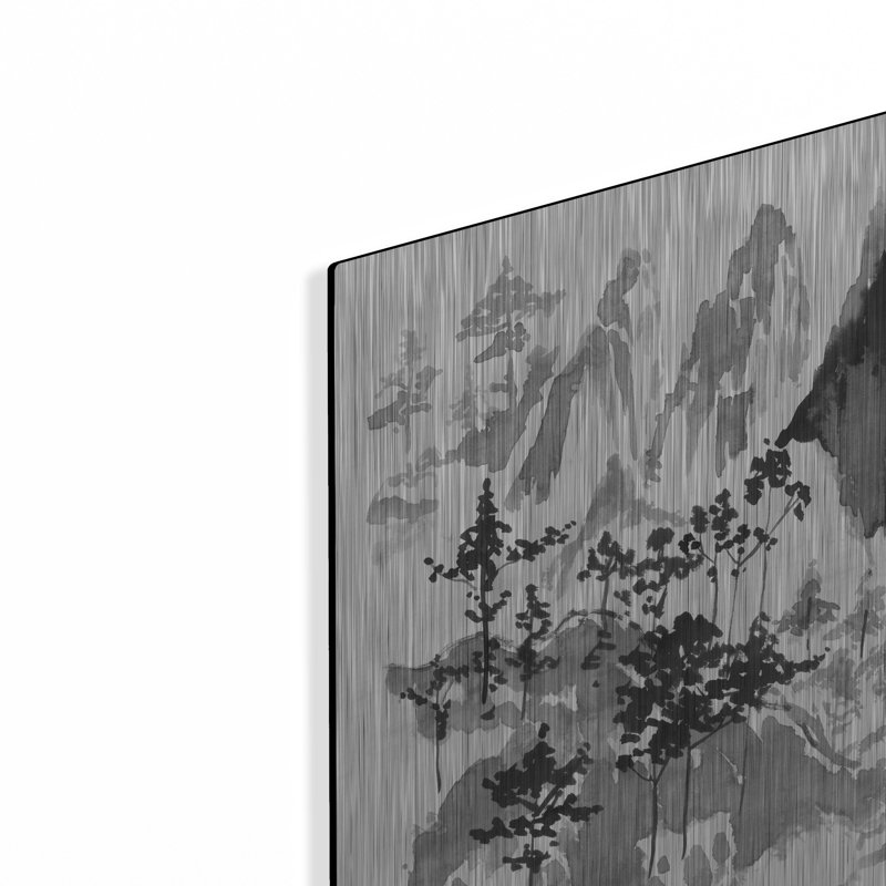 «Cascade» par Pechane, art mural en métal, H 12 po x l 16 po