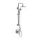 SeaBreeze II 8-in Rain Showerhead Shower System with Multi-function Handshower Adjustable Slide Bar and Mixing Valve 1.8 GPM