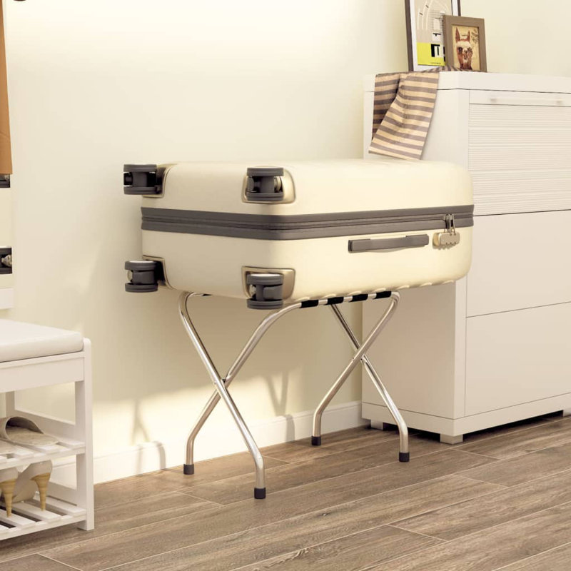 Porte-bagages Vidaxl 22 po, Argent, H 19,30 po x l 22 po x P 15,70 po