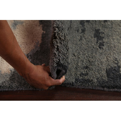 Contemporary Abstract Wool Area Rug 8x10