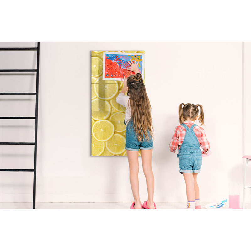 Lemon Slices Magnetic Wall Mounted Dry Erase Board