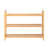 3-Tier Bamboo Shoe Rack Natural Wood Color 26.8 Inch