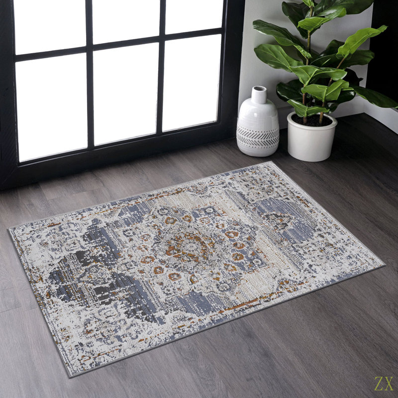 Collection 2X3 / /Medallion Non-Shedding Living Room Bedroom Dining Home Office Stylish And Stain Resistant Area Rug