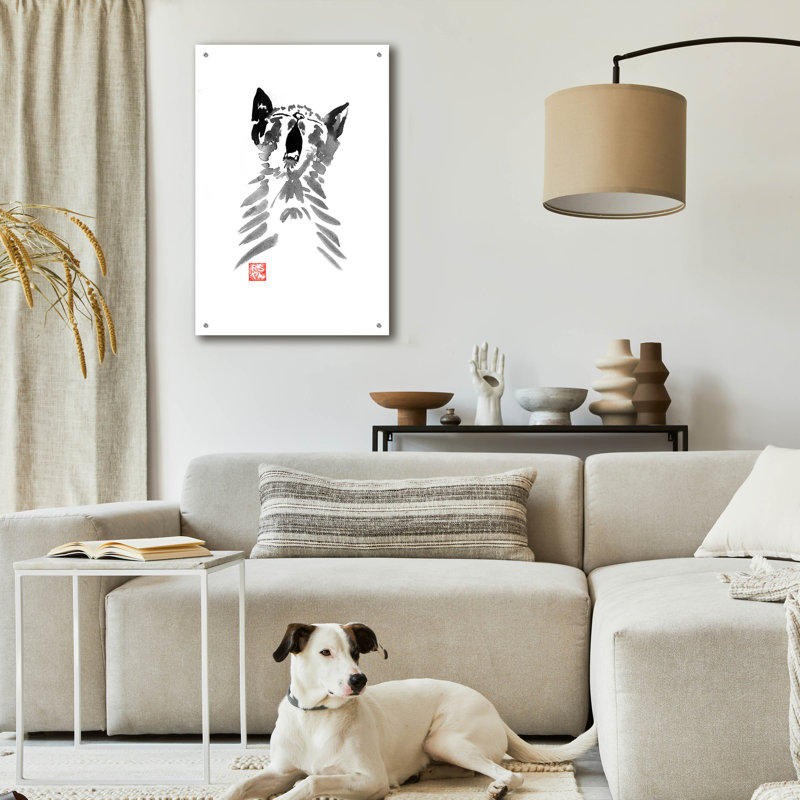 «Yawning Cat» par Pechane, H 36 po x l 24 po