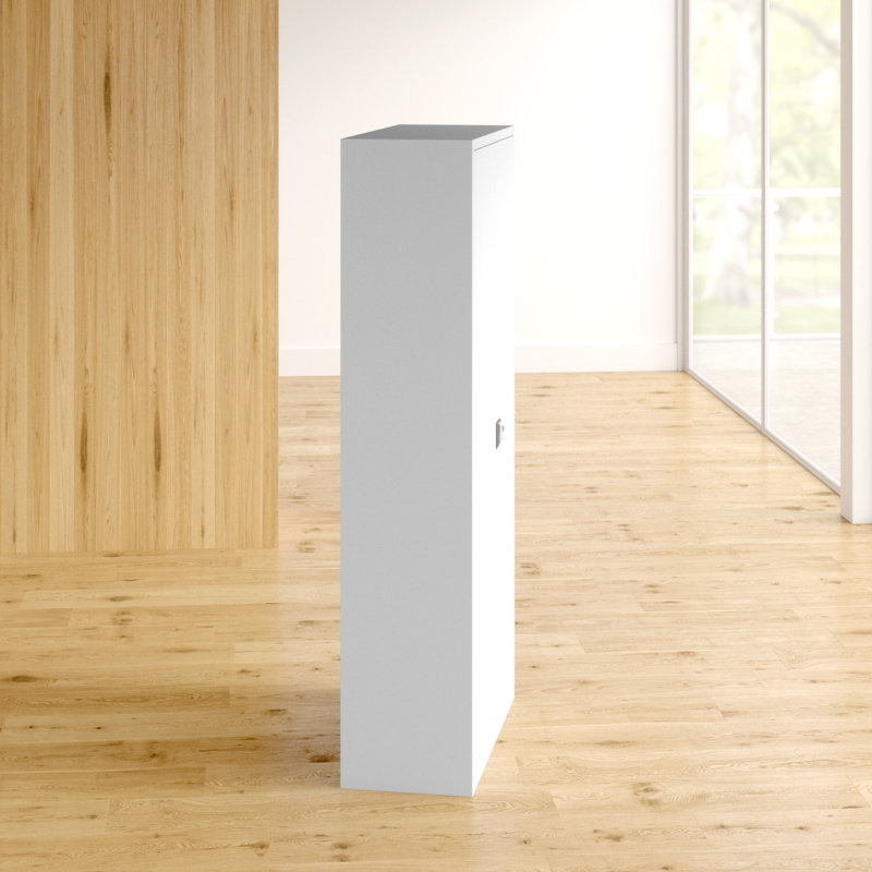 2 -Door 4 -Shelf, White, 179cm H x 92cm W x 42cm D