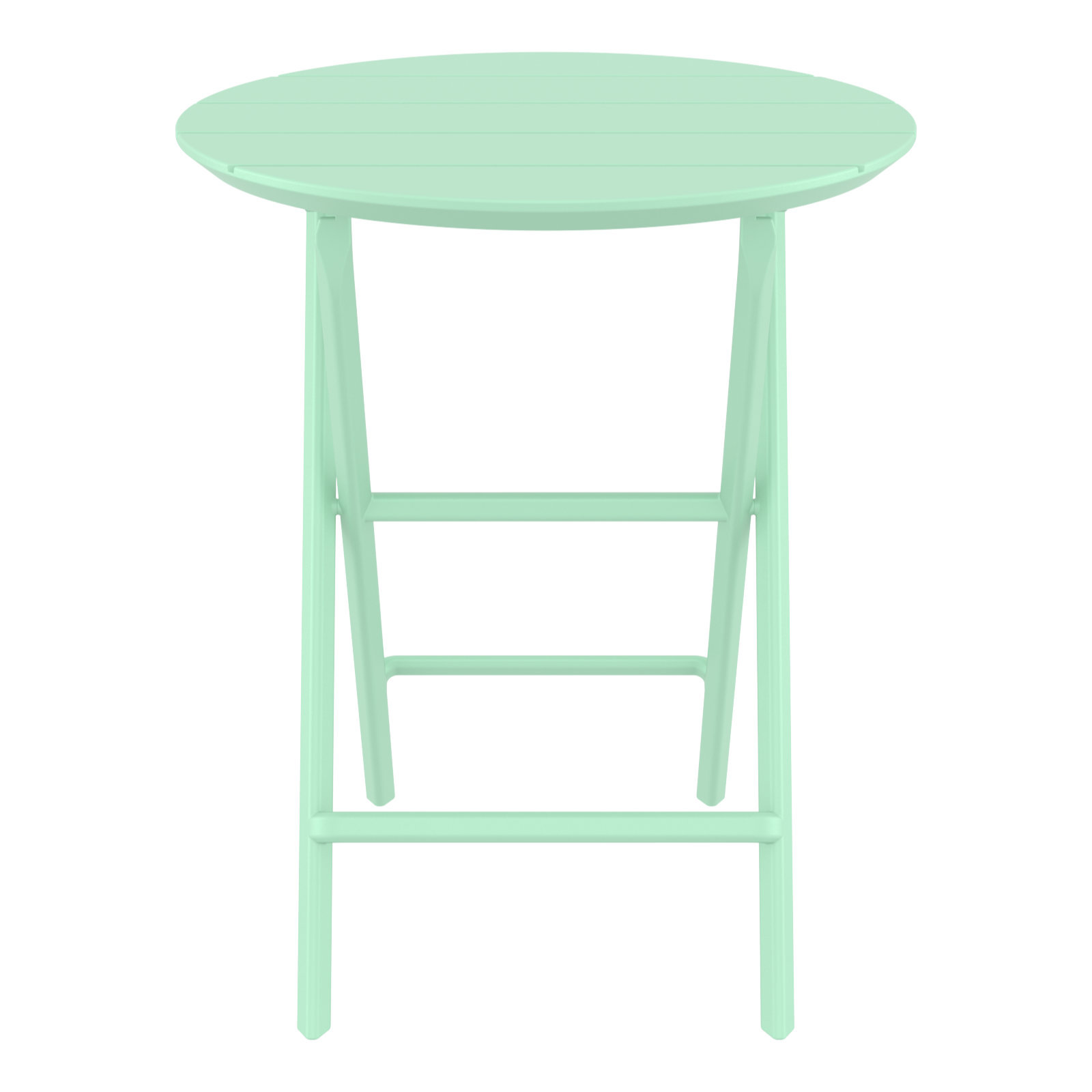 Helen Round Folding Bistro Table, Opaline Green
