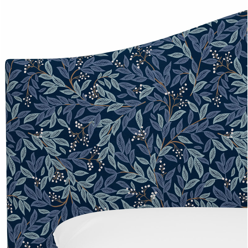 Tête de lit Mayfair, Grand, Lin bleu marine RPC Willowberry