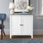 Bureau d'ordinateur Mayfield de 54 W avec tiroirs, rangement de bureau et bibliothèque à 5 tablettes en blanc pur et gris Shiplap