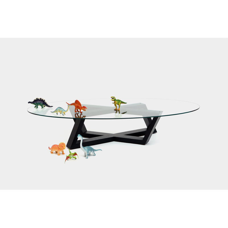 Focal Coffee Table, Black Oak, 15" W x 48" L x 48" W