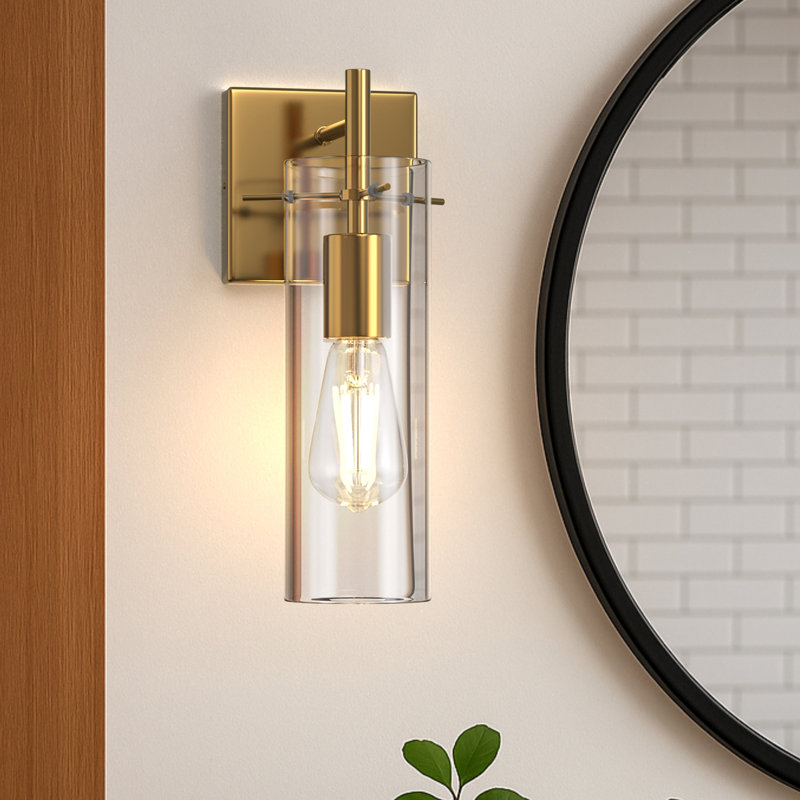 Brass Armed Wall Sconce Dimmable