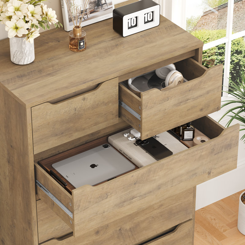 Commode 7 tiroirs, Naturel
