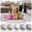Machine Washable Rugs Oriental Floral Non-Slip Low Pile Rubber Backing Area Rug for Living Room Bedroom Kitchen Dining Room-858299265