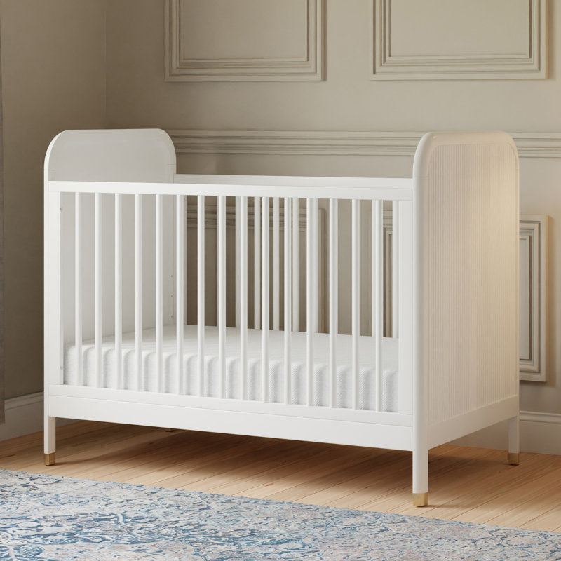 Brimsley Tambour 3-in-1 Convertible Crib, Warm White
