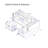 104.5" Upholstered Sofa,Chaise & Ottoman