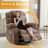 Oversized Massage Swivel Recliner Chair with Lumbar Heating for Living Room Rocker Recliner with Cup Holders and USB Charge Port, for Adult-1739501822