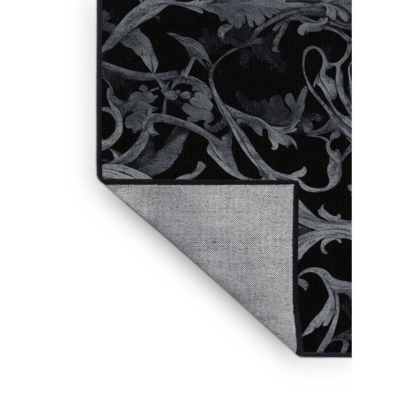 Tapis noir Moonlit, Rond 6 pi