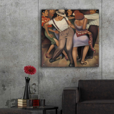 «Latino Jazz» par Gary Kelley, art mural en verre acrylique