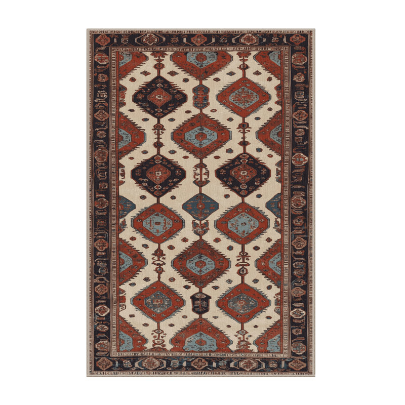 Machine Washable Persian Brown Area Rug, Rectangle 2' x 3'