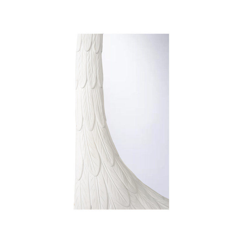 Crane Mirror, White