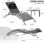 Ensemble de 3 chaises longues pour piscine (2 chaises longues + 1 table)-783550029