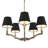 Denniston 5 - Light Steel Dimmable Chandelier