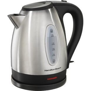 Courant 1.5 Liter Kettle Red Stainless Steel Cordless Electric Kettle with 360 Degree Rotational Body, Automatic Safety Shut-Off, Perfect for Tea / Co