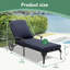 Chaise longue inclinable 45 po avec coussins Sedalia-1014845796