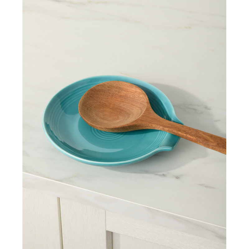 Repose-cuillère extra large Fiesta 7 po, Turquoise