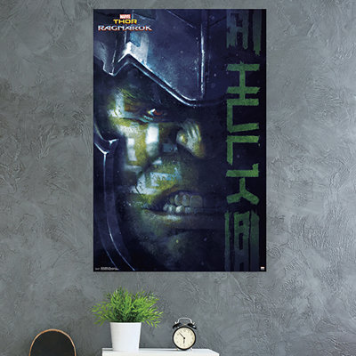 Ragnarok-impression sur papier thor : hulk
