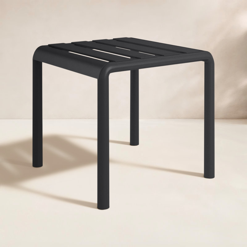 Table d'appoint d'extérieur 16 po Ruta Paris, Noir