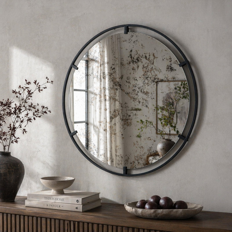 31.5"Theodor Mirror with industrial design