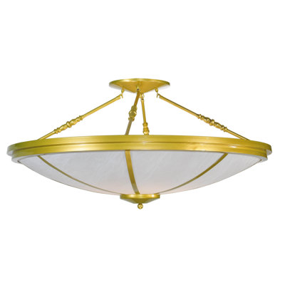 Plafonnier semi-encastré 8 lumières 45,5 "Commerce