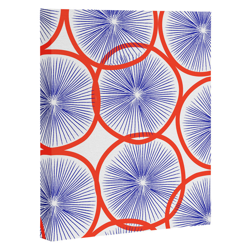 Mod cercles, impression sur toile tendue, H 30 po x l 24 po x P 1,5 po