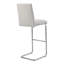 Upholstered Faux Leather Bar Stool with Solid Wood Frame