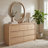 Curved Edge 47.24" Width MDF 7-Drawer Dresser Storage Accent Chest-1149812610